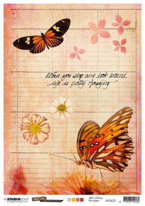 Studio Light Rice Paper Butterfly Collection nr.22