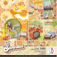 The Seventies Double-Sided Paper Pad 12""x12"" 12/Pkg