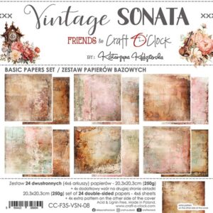 VINTAGE SONATA - a setof papers 20,3x20,3cm -BASIC