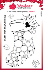 Woodware Big Bubble Stocking Clear Stamps Woodware Big Bubble Stocking Clear Stamps
