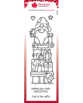 Woodware Gnome Gifts Clear Stamps