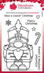 Woodware Nutcracker Gnome Clear Stamps