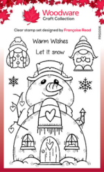 Woodware Snow Gnomes Clear Stamps Woodware Snow Gnomes Clear Stamps