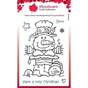 Woodware  Clear Singles Stamp Top Hat Snowman
