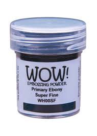 Wow! Embossing Poeder - Ebony (zwart super fijn) WH00SF