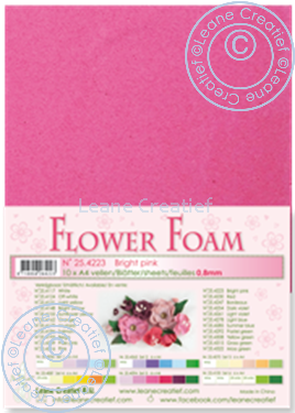 flower foam sheets A4 Bright Pink