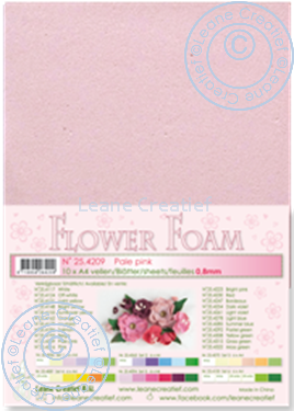 flower foam sheets A4 Pale Pink