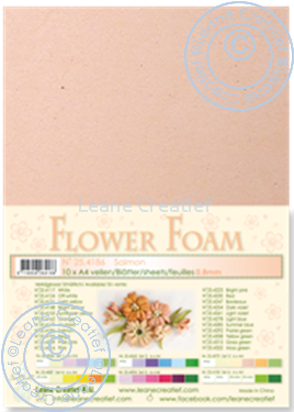 flower foam sheets A4 Salmon