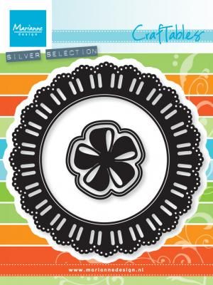 ribon doily with roset