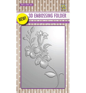 3D Embossing Folders branch with flowers