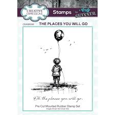 Creative Expressions Andy Skinner Pre-Cut Rubber Stamp 3.5x5.25 Inch - The Places You Will Go