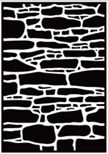 Embossingfolder Stone Wall
