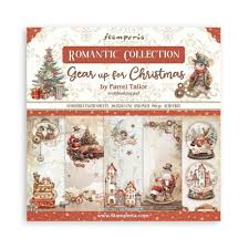 Stamperia Gear Up for Christmas 8x8 Inch Paper Pack