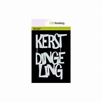 CraftEmotions Mask stencil - Tekst KERST A6 (NL)