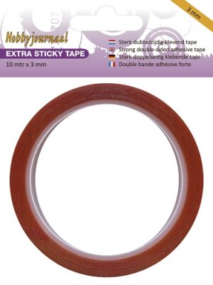 Hobbyjournaal - Extra Sticky Tape - 3 mm