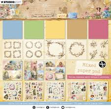 JMA Mixed Paper Pad Vellum, Unicolor & Elements Wild & Free nr.184