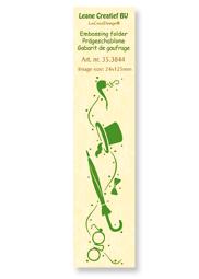 LeCrea - Border embossing folder Gentlemen