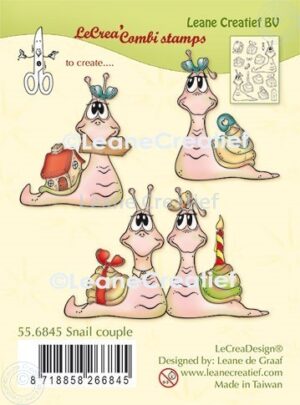 LeCreaDesign - combi clear stamp Snail couple