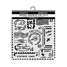 Stamperia Art Of Travelling Stamps Stencil