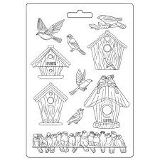 Stamperia Garden Soft Mould A5 Nests