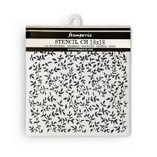 Stamperia Garden Thick Stencil 18x18cm Leaves Pattern