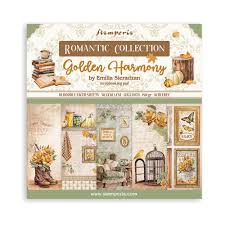 Stamperia Golden Harmony 8x8 Inch Paper Pack
