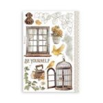 Stamperia Golden Harmony A5 Washi Pad (8pcs)