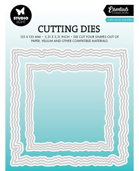 Studio Light Cutting Die Torn Edge Squares Essentials