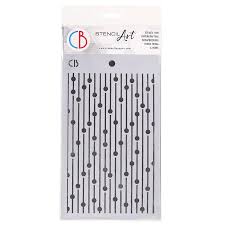 Texture Stencil 5""x8"" Bead Curtain