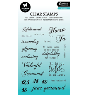 Studio Light Trouwdag Essentials Clear Stamps
