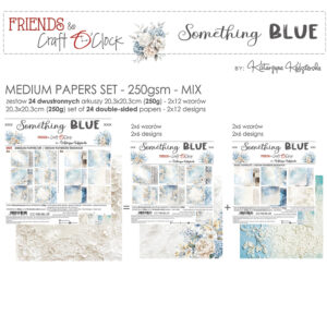 Craft O'Clock Paperpad ""Something Blue"" (20,3 x 20,3 cm) MIX