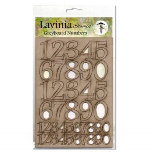 Lavinia Stamps Greyboard Numbers LSGB001