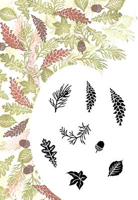 Majestix Clear Stamps Autumn Wreath MAAU-01
