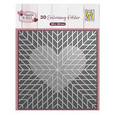 Nellie's Choice ? 3D Embossing Folder Geo Heart