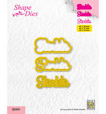 Nellie's Choice Shape Die Tekst Sterkte