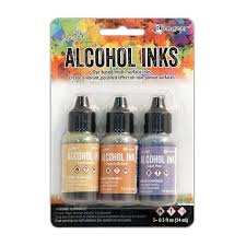 Ranger Alcohol Ink Kits Wildflowers Lemonade,Peach Bellini