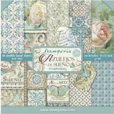 Stamperia Azulejos 12x12 Inch Paper Pack