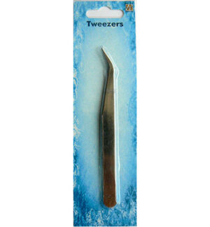 Tweezers curved point