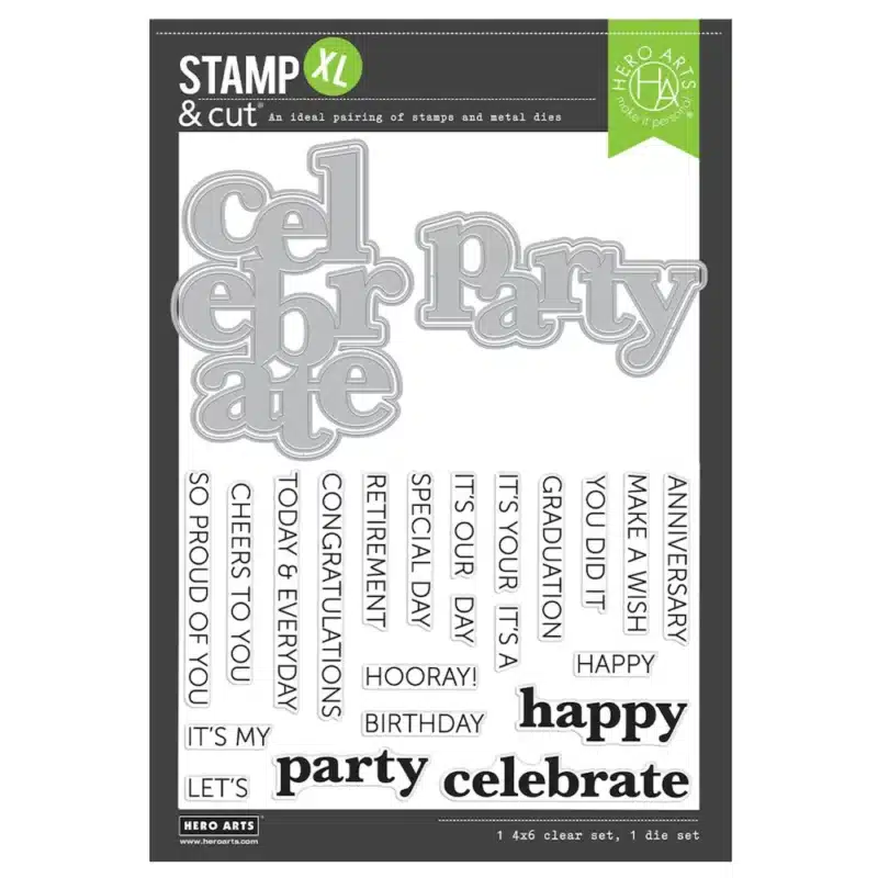 Hero Arts It's Our Anniversary Stamp & Cut XL
