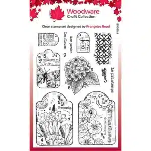 Woodware Garden Tags Clear Stamps