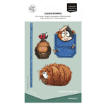 Vaessen Creative Clear Stamps Guinea Pigs 3 8st