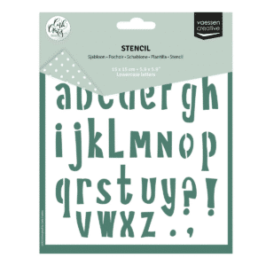 Vaessen Creative Stencil Alfabet Kleine Letters 15*15cm