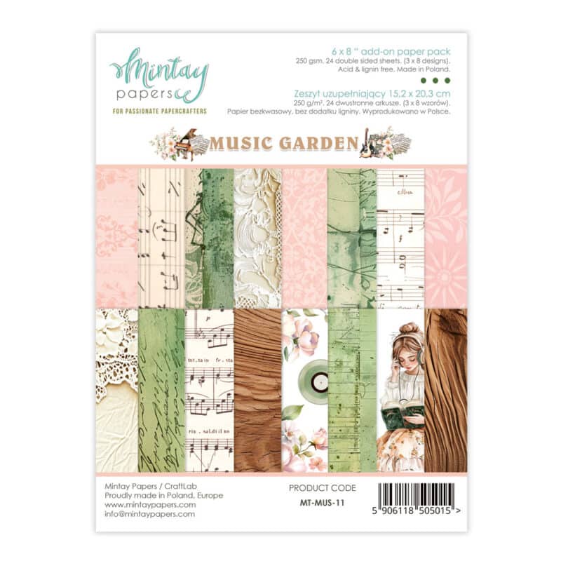 Mintay Music Garden 6x8 Inch Add-On Paper Pack