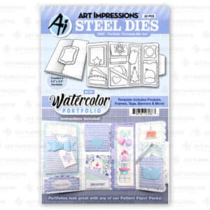 Art Impressions Portfolio Template Die Set -5952