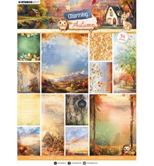Studio Light Charming Autumn Designer Paper Pad Background SL-CA-DPP362