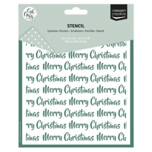 Vaessen Creative Stencil Merry Christmas 15x15cm - CAR0114