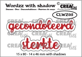 Crealies - Gecondoleerd-Sterkte (CLWZ05)