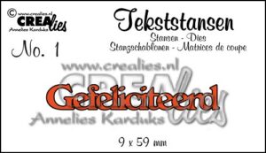 Crealies - Gefeliciteerd (CLTS01)
