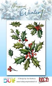 Studio EELZ - Clear Stamps - Magical Winter 1 - Holliday Holly (2024022)