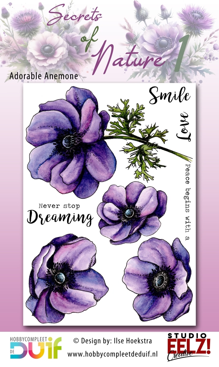 Studio EELZ - Clear Stamps - Secrets of Nature 1 - Adorable Anemone (2024015)